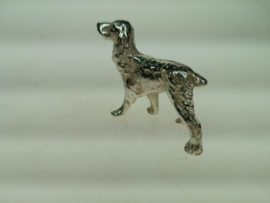 Vintage Italiaans handgemaakt zilveren Labrador-hond uit ca.1955