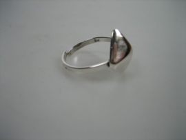 Moderne Zilveren ring Hollands uit ca.1965 Occasion