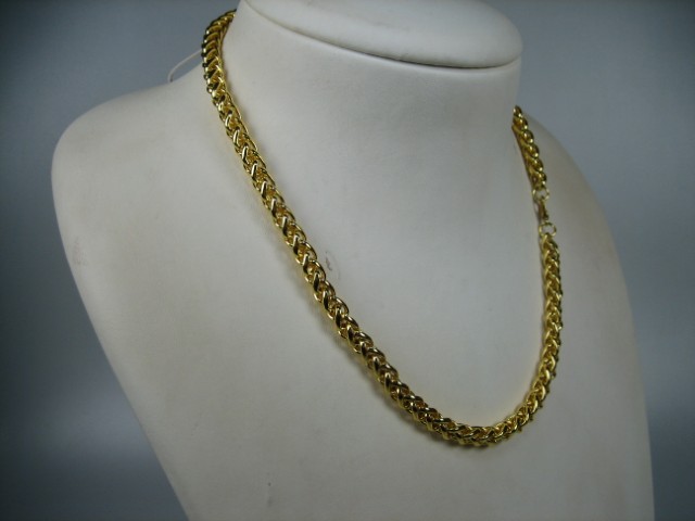 Punnik goudkleurig verguld dames & heren collier  nieuw Duitse top kwaliteit