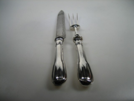 Set Verzilvert Trancheer Couvert Voorschoten van Kempen uit ca. 1920