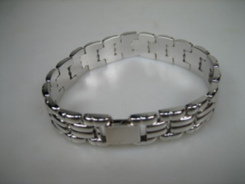 Gladde Zilverkleurige Stalen Armband nieuw