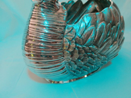 Zilveren Zwaan als Fruitschaal Groot Model ca.1965 van een bekende Nederlander