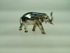 Zilveren massieve miniatuur olifant  Italië uit ca. 1972