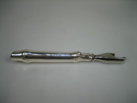 Zilveren exclusieve 3 delg Wijnopener set geheel handwerk uit ca. 1950