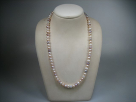 Cultivé Parel  collier in diversen kleuren met Cartier sluiting uit ca.1962