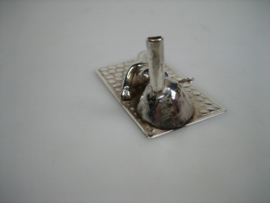 Zilveren miniatuur als Pizza Oven uit ca. 1961 / 1979