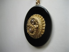 Antieke 18 Karaat Zeeuwse Hanger Onyx uit ca.1870