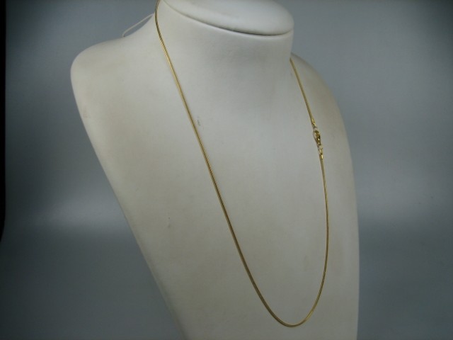 Double goudkleurige slangen collier als halsketting of voor uw hanger nieuw