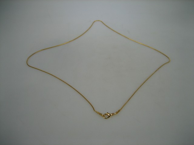 Double goudkleurige slangen collier als halsketting of voor uw hanger nieuw