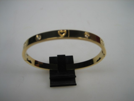 Moderne 18K Italiaanse Goud double kleurige vergulde slavenarmband