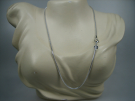 Slangen collier zilver uit eigen import Italié nieuw