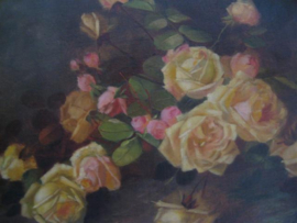 J. van Dór schilderij oude meester uit een Franse school ca. 1880