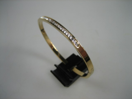 Moderne 18K Italiaanse Goud double kleurige vergulde slavenarmband