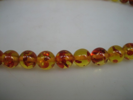Antieke Amber collier kettingen met goud op zilver sluiting uit ons eigen atelier