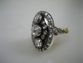 Gouden Princesse ring diamant 14 karaat ring met totaal 1,78 crt  aan diamanten