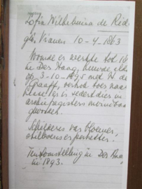 Eikenhouten Paneel van Sophia Wilhelmina de Ridder uit ca. 1893