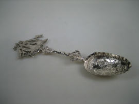 Antieke zilveren geboortelepel 18e -eeuws Stavoren