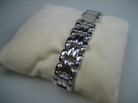 Gladde Zilverkleurige Stalen Armband nieuw