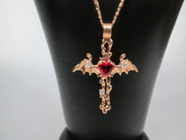 Kruis als Adelaar – Luxe Vintage Collier met karabijn sluiting nieuw