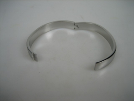 Moderne Italiaanse zilverkleurige slavenarmband nieuw