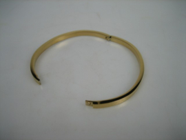 Moderne 18K Italiaanse Goud double kleurige vergulde slavenarmband