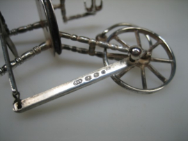 Zilveren Spinnenwiel miniatuur Zilver uit ca. 1980