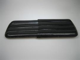 Lederen Sigarenetui koker 4 in zwart leder ca.1938 item
