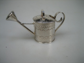 Antieke Zeldzame Zilveren Miniatuur Gieter Amsterdam uit ca. 1906