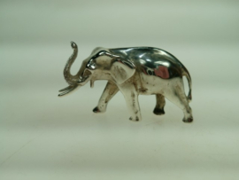 Zilveren massieve miniatuur olifant  Italië uit ca. 1972