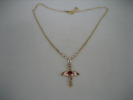 Kruis als Adelaar – Luxe Vintage met Jasseron Collier met karabijn sluiting nieuw