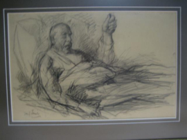 Jozef Israëls tekening 1824 - 1911 | Kunsthandel Antiekjuwelier Briljant