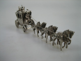 Zilver Miniatuur de Gouden Koets | Antiekjuwelier | uit ca.1969