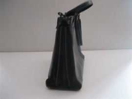 Lederen Blauwe Damestas occasion ca.1995