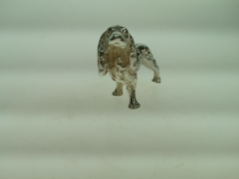 Vintage Italiaans handgemaakt zilveren Labrador-hond uit ca.1955