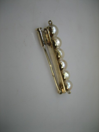 Gouden 18 karaat Parel broche met cultivé Parels uit ca. 1938