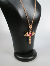 Kruis als Adelaar – Luxe Vintage Collier met karabijn sluiting nieuw