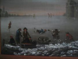 Winterlandschap Thomas Heeremans toeschrijving uit ca. 1691 uit een privé collectie