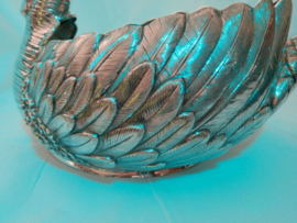 Zilveren Zwaan als Fruitschaal Groot Model ca.1965 van een bekende Nederlander