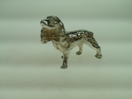 Vintage Italiaans handgemaakt zilveren Labrador-hond uit ca.1955