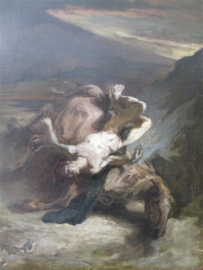 Olieverf Schilderij van Prof. J .H. Jurres 17 Januari 1875 - Amsterdam,  Augustus 1946