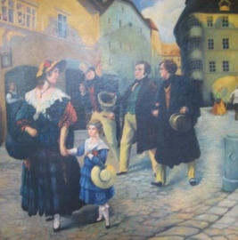 Frans Schilderij Julien Fabrice ca.1900 De familie van Franz Schubert Frans Schilderij Julien Fabrice ca.1900 De familie van Franz Schubert Frans Schilderij Julien Fabrice ca.1900 De familie van Franz Schubert Frans Schilderij Julien Fabrice ca.1900 De f