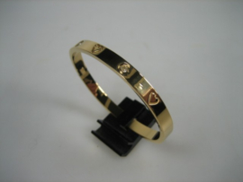 Moderne 18K Italiaanse Goud double kleurige vergulde slavenarmband