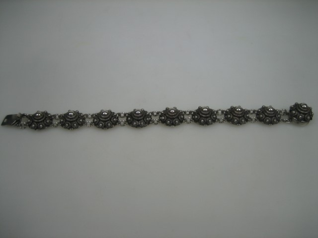 Zilveren armband Zeeuwse knopen ca.18 cm Hollands ca.1965