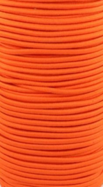Koordelastiek 3 mm Oranje per 50 cm