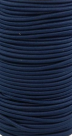 Koordelastiek 3 mm Marine (donker) Blauw per 50 cm