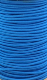 Koordelastiek 3 mm Blauw per 50 cm