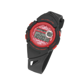 Nowley 8-6237-0-2 digitaal horloge 37 mm 100 meter zwart/ rood