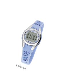 Nowley 8-6300-0-3 digitaal horloge 28 mm 100 meter blauw/ wit