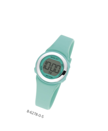 Nowley 8-6278-0-5 digitaal horloge 29 mm 100 meter turquoise/ zilverkleur