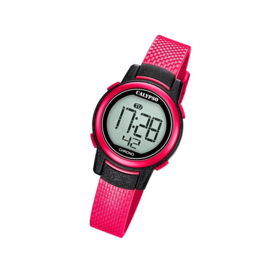 Calypso K5736/5 digitaal horloge 30 mm 100 meter fuchsia/ zwart